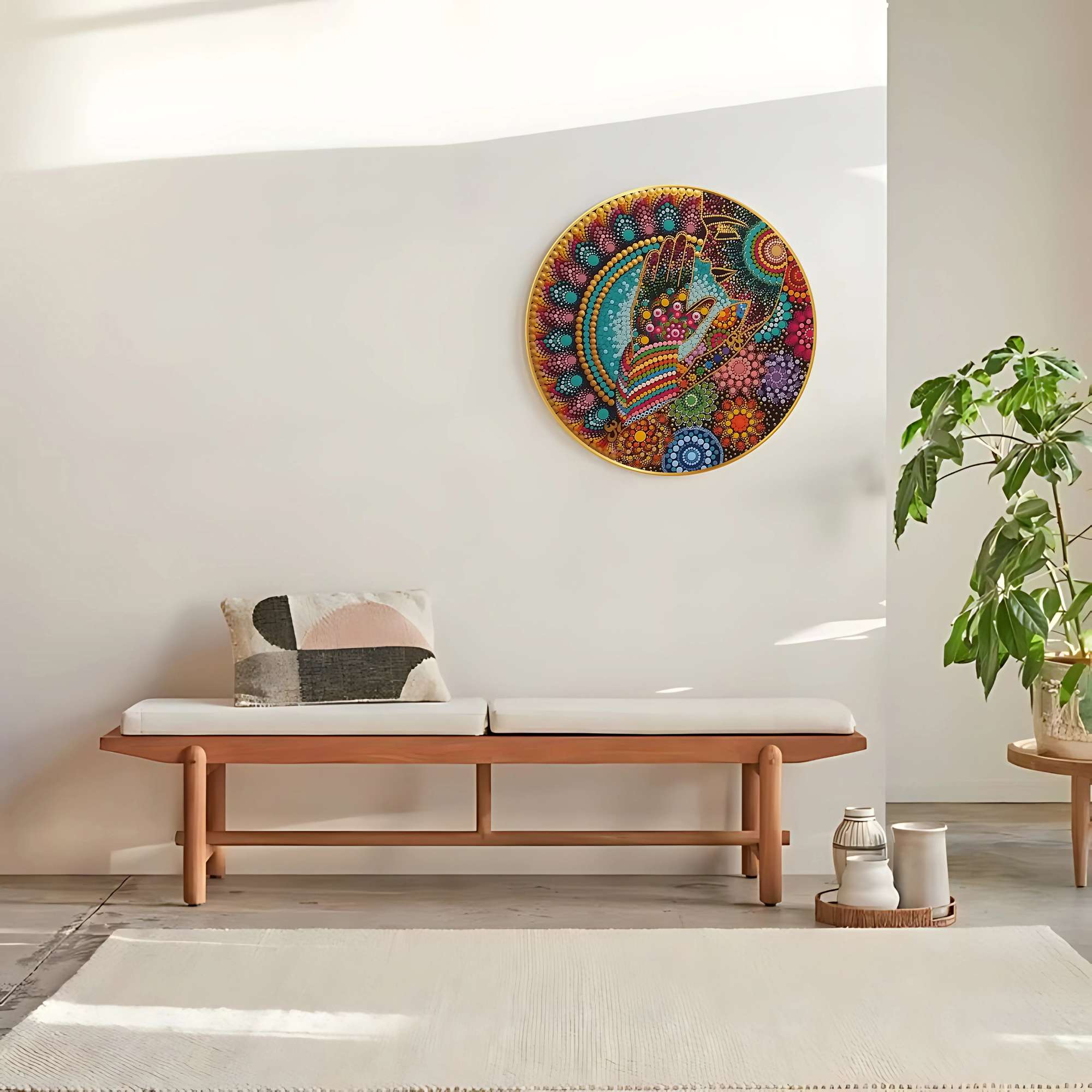 Round Wall Painting - Image 3